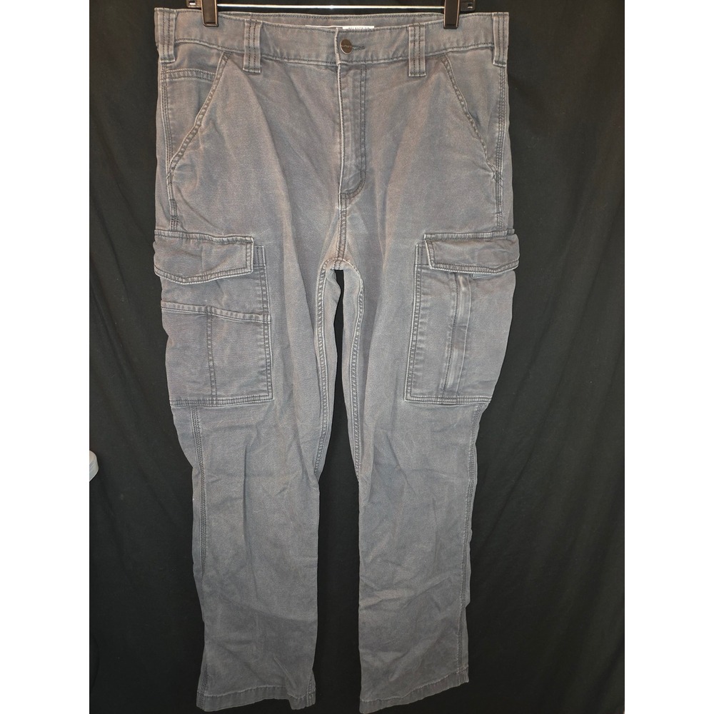 Carhartt‎ Relaxed Fit Cargo Pants Mens 34x32 Gray Workwear Built to Serve